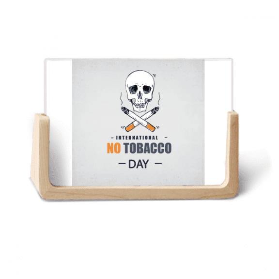 Logo l No Tobacco Day Photo Wooden Photo Frame Tabletop Display