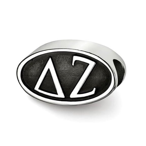 Sterling Silver Delta Zeta Letters Bead Charm