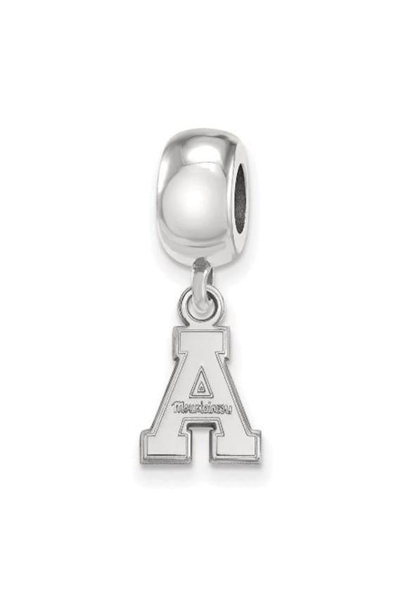 SS013APS Sterling Silver Appalachian State University Extra Small Dangle Bead Charm