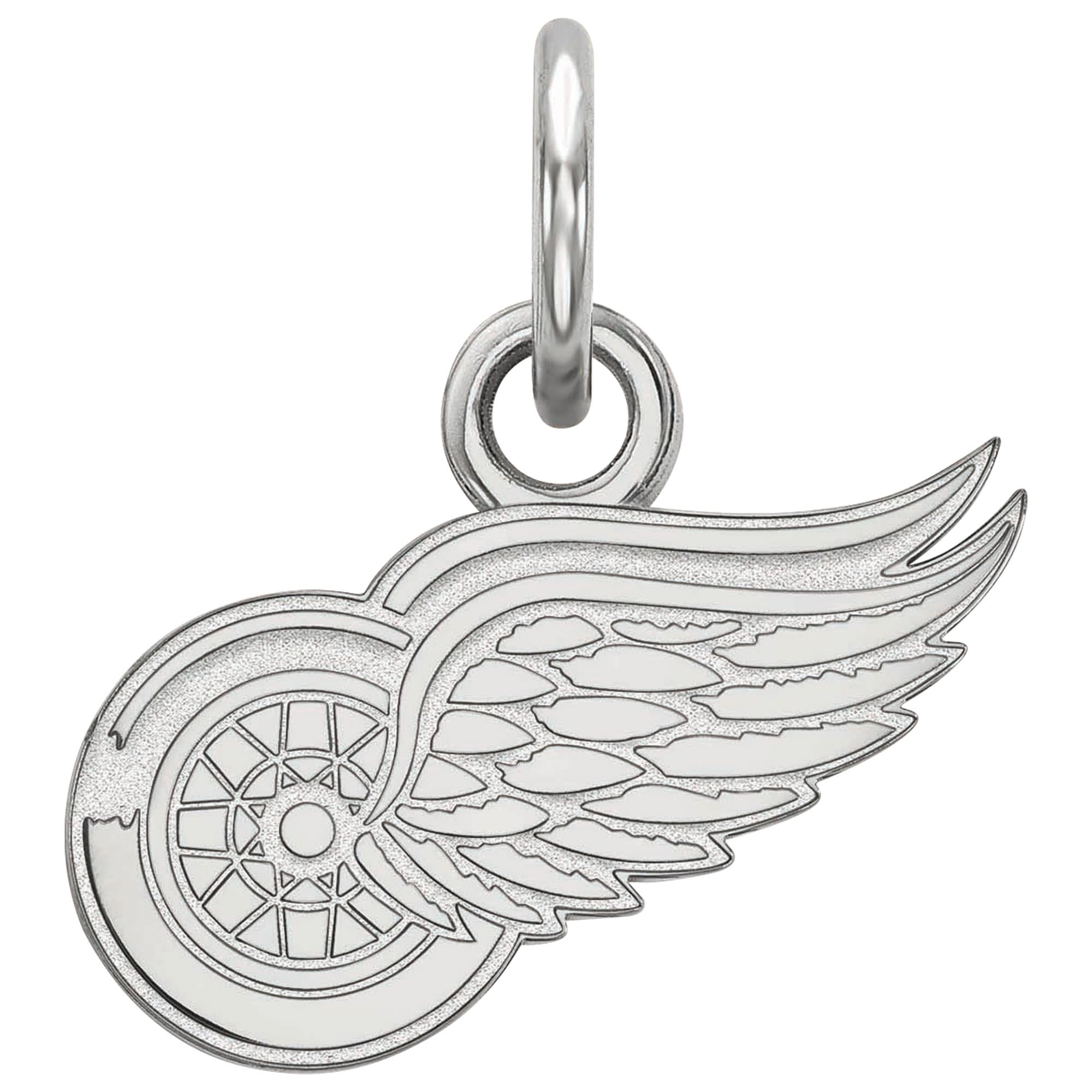 LogoArt Sterling Silver Detroit Red Wings Xs Pendant Necklace  Men - image 1 of 5