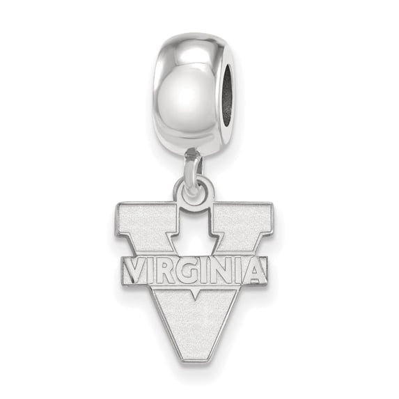 LogoArt Sterling Silver University Of Virginia Bead Charm Charm Small Dangle Bead Charm