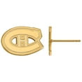 thumbnail image 1 of Women's Montreal Canadiens Gold Plated XS Post Earrings, 1 of 5