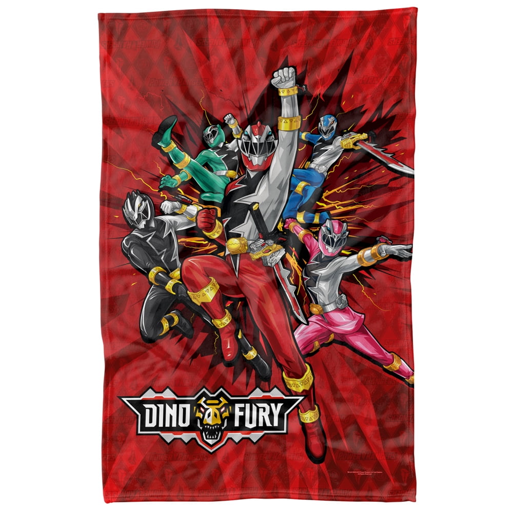 LogoVision Power Rangers Dino 100% Polyester Throw, 36” x 58” - Walmart.com