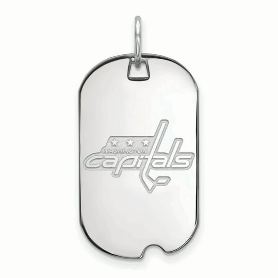 Women's Washington Capitals Sterling Silver Small Dog Tag