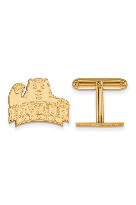 Men's Baylor University 14k Gold Plated Silver Baylor University Cuff Links