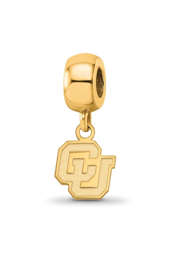Sterling Silver Gp University Of Colorado Extra Small Dangle Bead Charm
