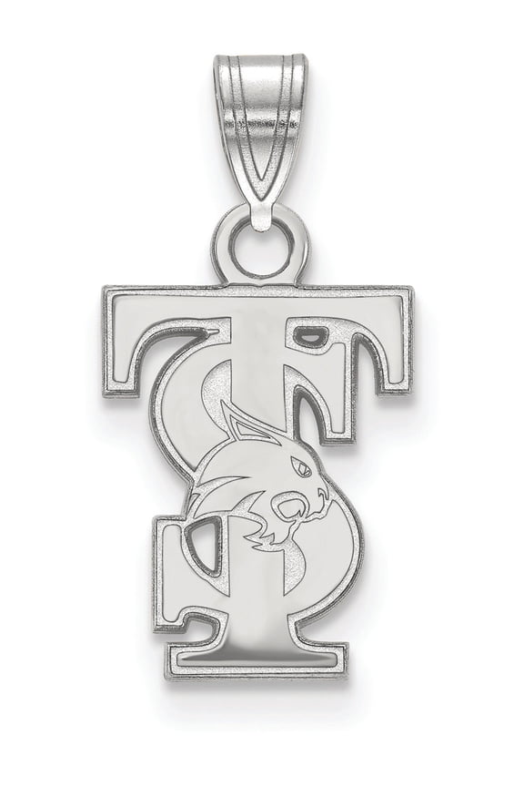 Logoart Sterling Silver Texas State University Small Pendant Female Adult