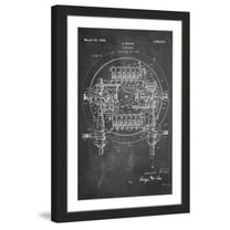 "Logometer 1920 Chalk" Framed Painting Print
