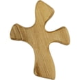 thumbnail image 1 of Clinging Healing Comfort Cross, Small, Certified Olive Wood from Israel, 1 of 5