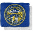thumbnail image 1 of Logovision Blanket, 50"x60", Nebraska Flag Silky Touch Sherpa Back Super Soft Throw Blanket, 1 of 5
