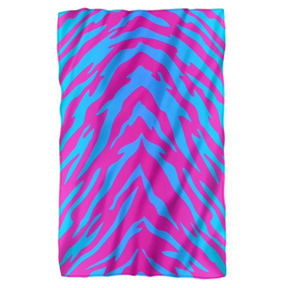 Logovision Tiger Punk Print Fleece Blanket 36' x 58'
