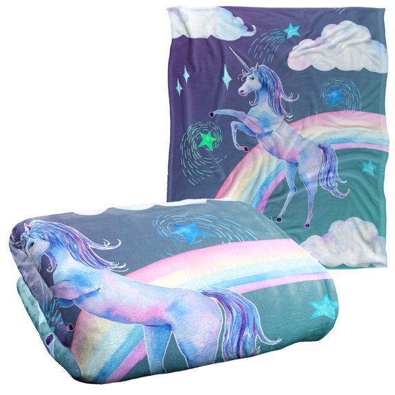 Logovision Unicorn Pattern Silky Touch Super Soft Throw Blanket 50' x 60'