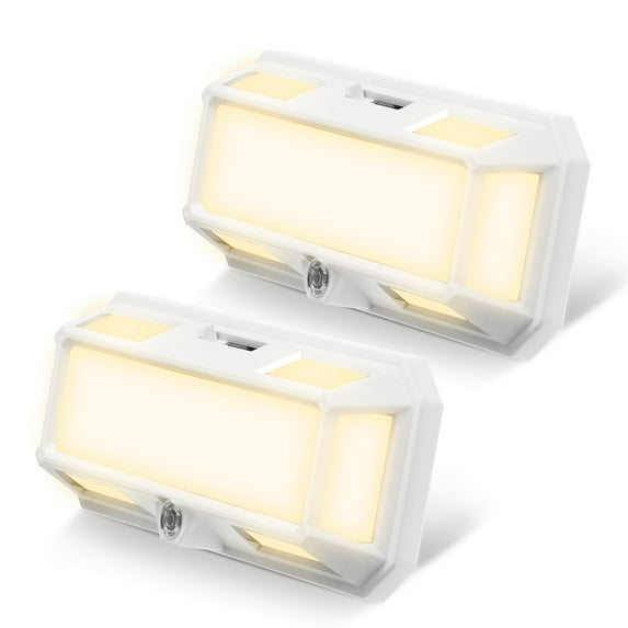 LOHASLED 2PCS 250LM Dimmable Night Light Dusk to Dawn Light Sensor Nightlights Bedside LED Night Lights,3000K Warm Lighting