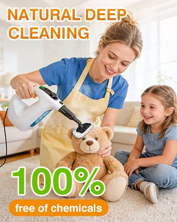 15s Instant Heat Handheld Steam Cleaner Upgrade 650ML Tank, Lightweight Portable Steamer for Cleaning Grout, Floor, Couch, Furniture, Kitchen, Lockable, Refill Any Time