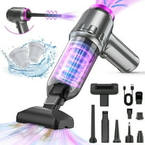 Loheer Car Vacuum Cleaner, 16000PA Portable Handheld Vacuum Cordless, with Brushless Motor, Grey