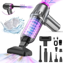 Loheer Car Vacuum Cleaner, 16000PA Portable Handheld Vacuum Cordless, with Brushless Motor, Grey