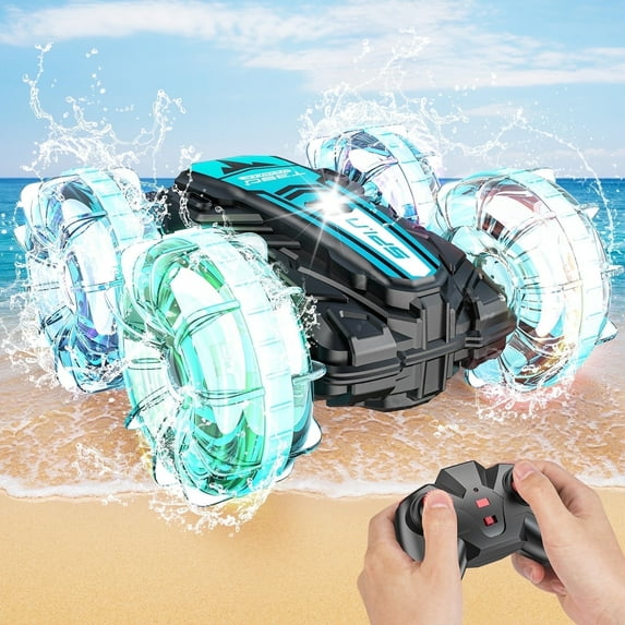 Loheer RC Car for Kids, 2.4 GHz Amphibious Remote Control Cars All Terrain Toys Boys Girls Gifts