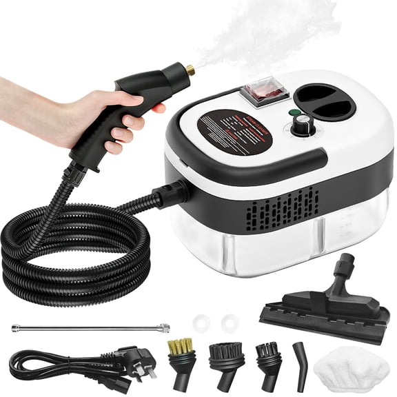 Loheer Handheld Steam Cleaner for Home, High Pressure Steam Cleaner for Car Detailing, 3 Steam Levels, 1600Ml Tank, High Heat Steamer for Bed Bugs, Couch, Furniture, Kitchen, Bathroom, Floors