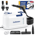 thumbnail image 1 of Loheer Portable Steam Cleaner - 1500W, 15s Fast Heat, 221°F High Temp,  Handheld Steam Cleaner with 1500ml Tank, for Grout, Cars, Upholstery Cleaning, 1 of 9