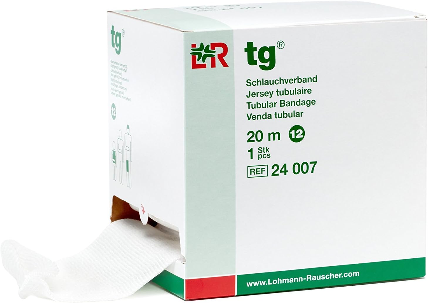 Lohmann & Rauscher 24007 Elastic Tubular Support Bandage 4-7/10 Inch X 22 Yard (Each)