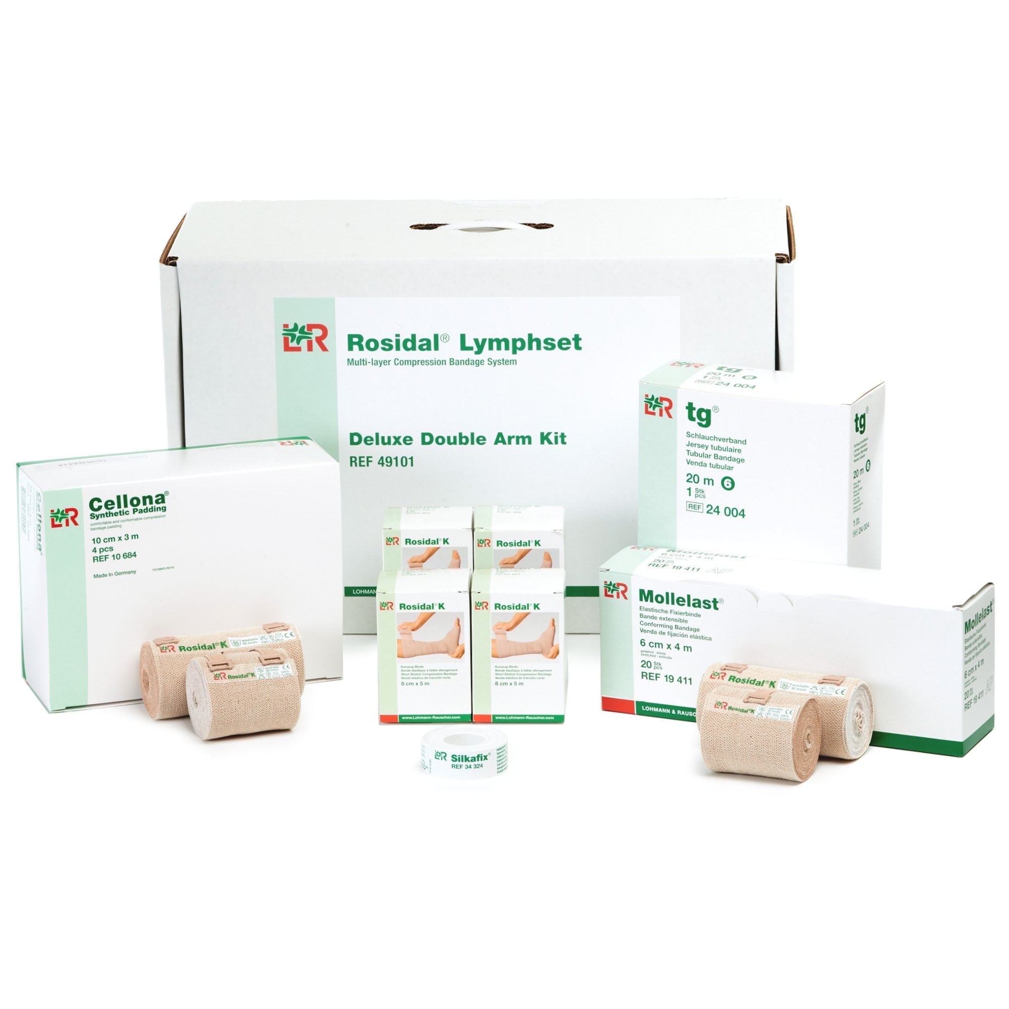 Lohmann & Rauscher Rosidal Lymphset Compression Kit, Double Arm, 1 Pack