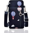thumbnail image 1 of Lohol Lightweight Small Crossbody bags Cell Phone Purses Travel Pouch Shoulder Bag for Women Black*Black Balloon), 1 of 8