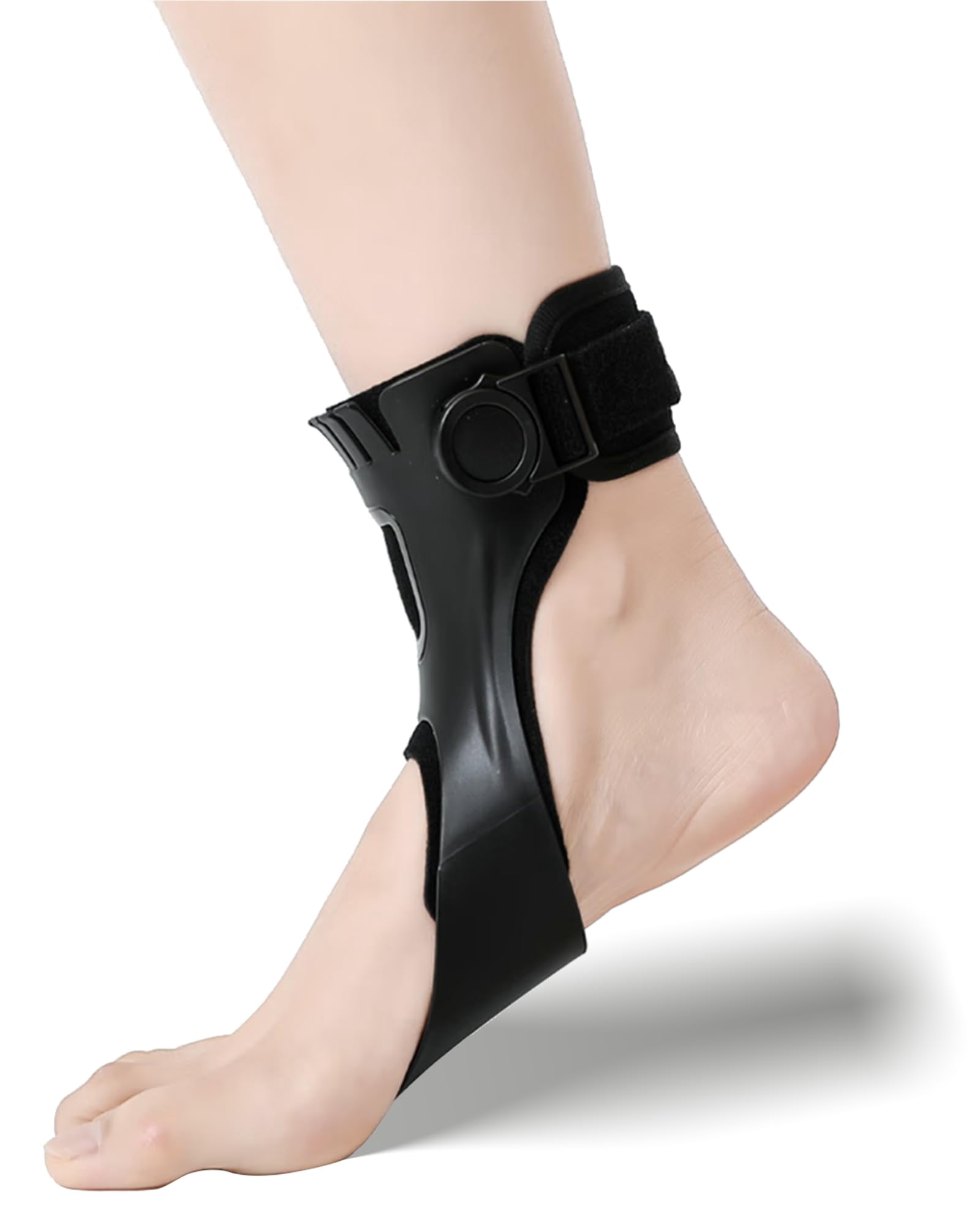 Lohol Professional AFO Drop Foot Brace, Lightweight Ankle Foot Orthosis for Walking Support, Men & Women, L - Right