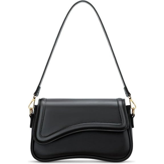 Lohol Shoulder Bag for Women Small Clutch Purses Cute Hobo Handbag Trendy Underarm Bag(Black)