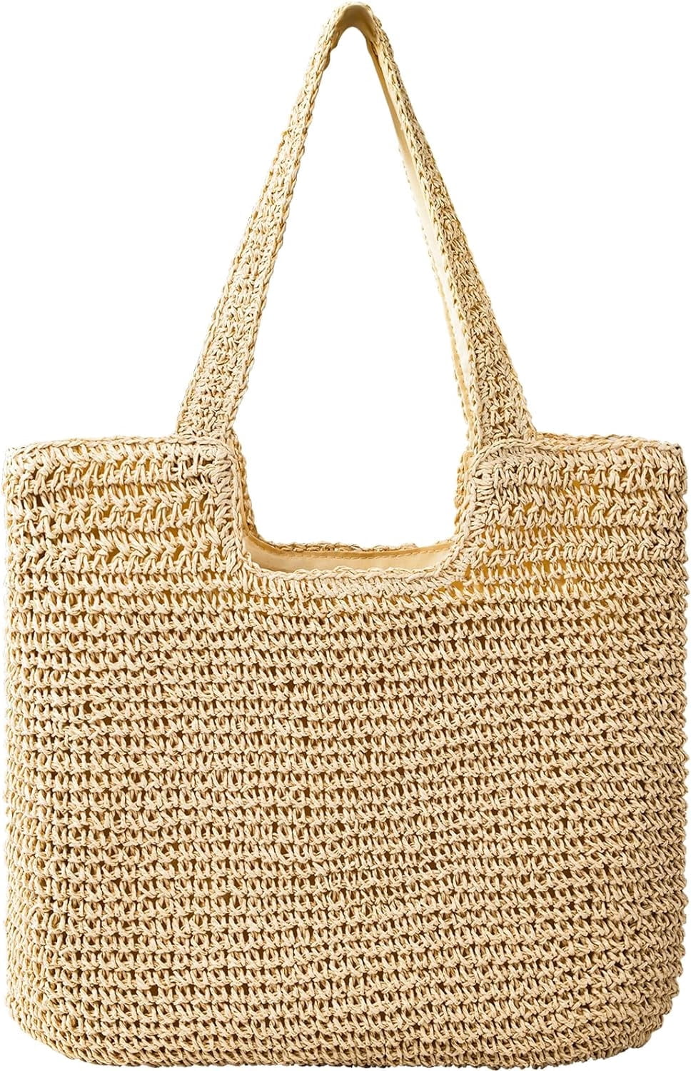 Lohol Straw Beach Bags for Women - Women Beach Handmade Woven Tote Bag ...