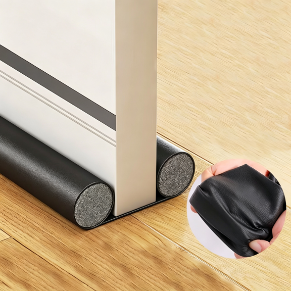 Lohol Under Door Draft Stopper for Bottom of Doors, 38 in, Black