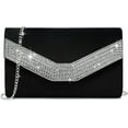 thumbnail image 1 of Lohol Women's Evening Bags Formal Party Clutches Wedding Purses Cocktail Prom Handbags rhinestone Black, 1 of 5