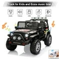 Lohoms 12V Kids Ride On Car, 2Seater Jeep with Remote Control, LED