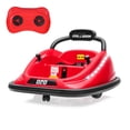 thumbnail image 1 of Lohoms 12V Kids Bumper Car, 12V Rechargeable Battery Powered, 360° Rotation Spin Electric Kids Ride On Car, Twins Motor, Parent Remote Control, Safety Belt, Colorful LED Lights, for Boys Girls, Red, 1 of 9
