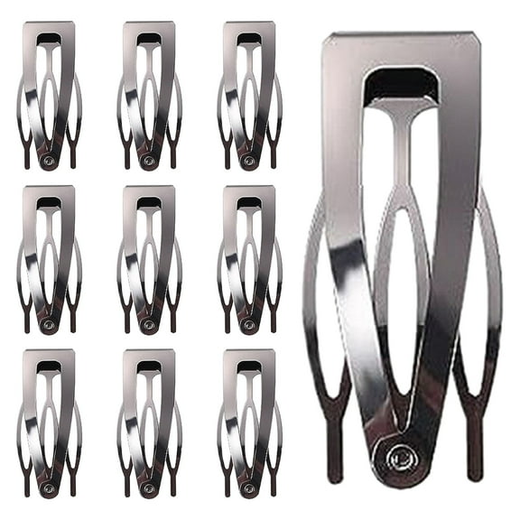 Lohuatrd 10Pcs Double Grip Hair Clips Women Metal Snap Hair Barrettes Retro Small Hair Pins Headdress Hair Accessories