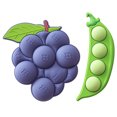 thumbnail image 1 of Lohuatrd 2Pcs Refrigerator Magnets Detachable Design Cute Pea Blueberry Shape Fridge Magnets for Home Kitchen, 1 of 8