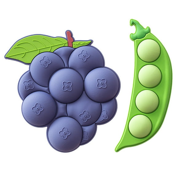Lohuatrd 2Pcs Refrigerator Magnets Detachable Design Cute Pea Blueberry Shape Fridge Magnets for Home Kitchen