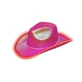 thumbnail image 1 of Lohuatrd Bright Colors Cowboy Hat Wide Brim Hemming Windproof Rope Halloween Holographic LED Light Jazz Hat Fashion Accessories, 1 of 7