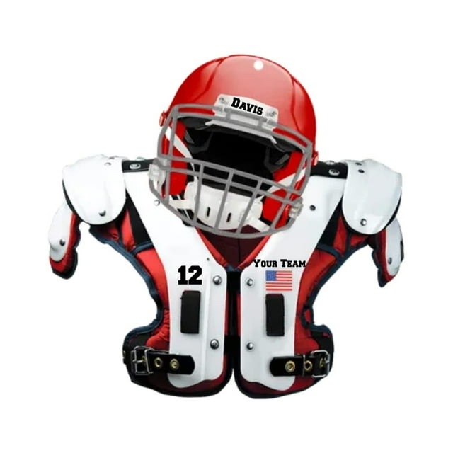 Lohuatrd Car Soccer Ornament Flat Shape with Helmet Realistic Unique