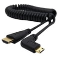 thumbnail image 1 of Lohuatrd Mini Male 90 Degree Right Angled Adapter Spring Cable for SLR PC, 1 of 5