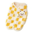 thumbnail image 1 of Lohuatrd Pet Clothes Fashionable Checkerboard Pattern Winter Dog Vest Soft Pet Plush Jacket Coat Pet Supplies, 1 of 7