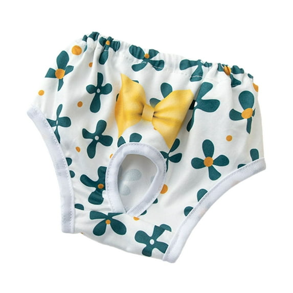 Lohuatrd Pet Menstrual Pants Comfortable Absorbent Dog Diapers Prevent Mess Cartoon Patterned Breathable Shorts Underwear Princess Pet Panties Dog Clothes