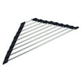 thumbnail image 1 of Lohuatrd Triangle Roll-Up Dish Drying Rack Foldable Stainless Steel Over Sink Organizer Space Saving Kitchen Sink Corner Drainer Storage Shelf Holder, 1 of 8