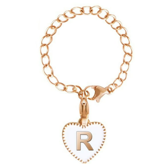 Lohuatrd Tumbler Letter Charm Love Heart Oil-dripping A-Z Capital Letter Water Cup Mug Handle Identification Decoration Hanging Chain Pendant Tumbler Accessories