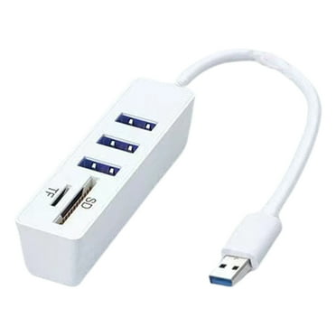 Lohuatrd USB Hub Multifunctional Docking Station Plug And Play High Speed Data Transfer USB2.0 SD/TF Card Reader 5-in-1 Multi-Port Adapter for MacBook Laptops Windows