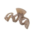 thumbnail image 1 of Lohuatrd Women Hair Gripper Waved M-shaped Smooth Strong Claw Anti-slip Elasti Spring Anti-break Solid Color Hair Styling Organization Tool Lady Hair Clamp Hair Clip, 1 of 8