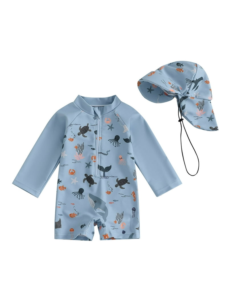 Loicainy Baby Toddler Boys Long Sleeve Swimwear 12 18 24
