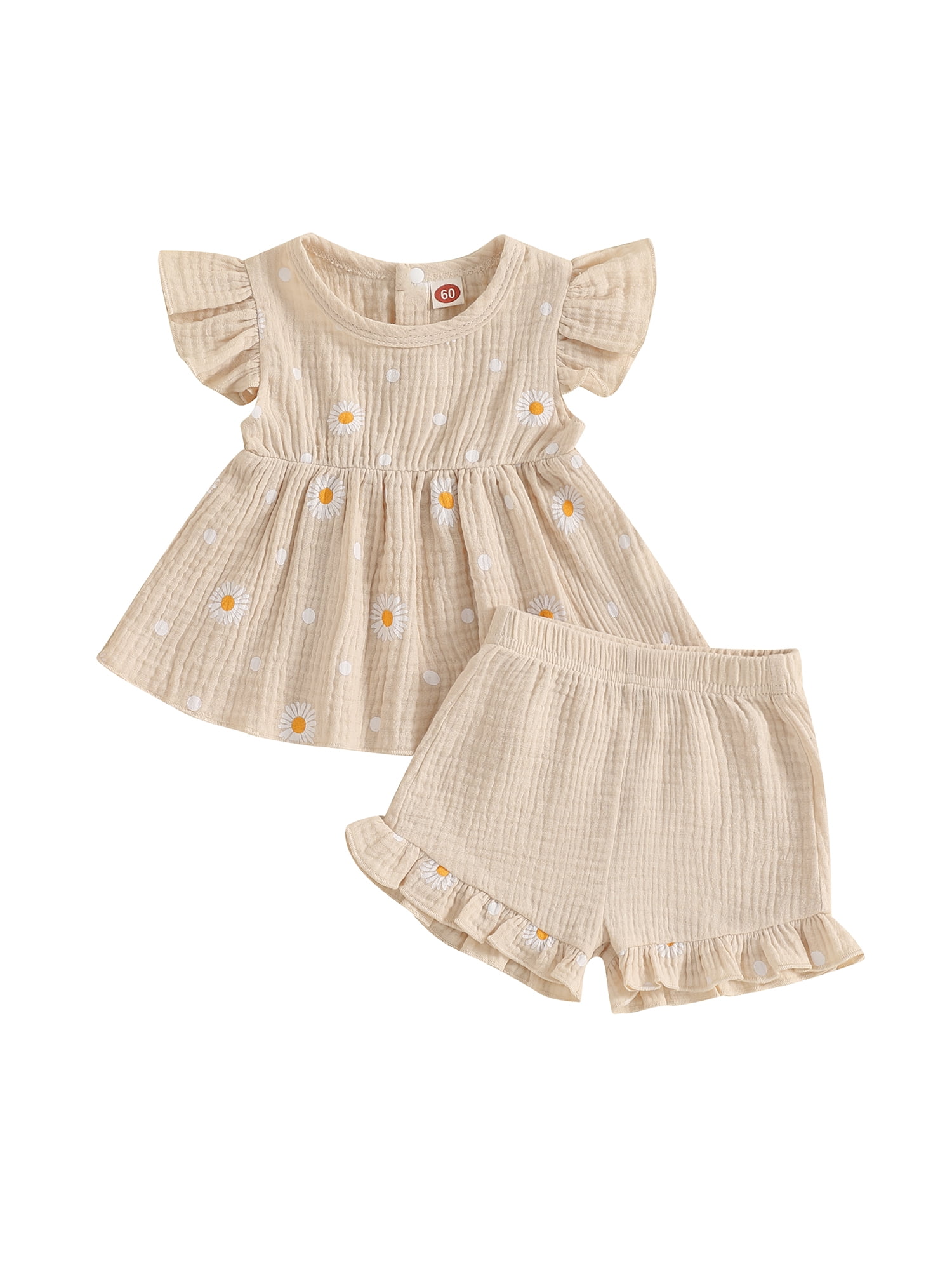 Loicainy Baby Toddler Girl Summer Outfit 3 6 12 18 24 Months Daisy ...