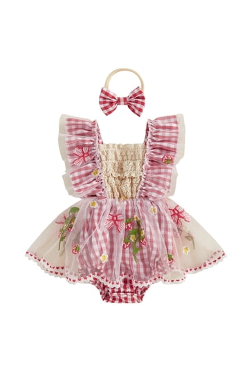 Plaid Baby Dresses