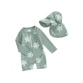 thumbnail image 1 of Loicainy Toddler Baby Kids Boys Rash Guard Swimsuit Rompers 3 6 12 24 Months 2T 3T 4T 5T Long Sleeve Turtle/Dinosaur Print Baby Bathing Suit Swimwear with Swim Cap, 1 of 9