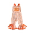 thumbnail image 1 of Loicainy Toddler Girls Easter Overalls 6 12 18 24 Months 2T 3T 4T Plaid Bunny Print Letter Embroidery Sleeveless Bell Bottom Jumpsuit, 1 of 9